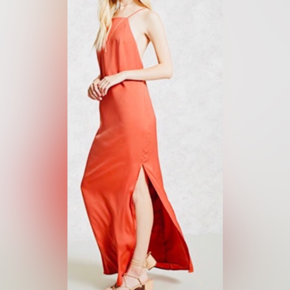 Forever 21 Maxi Dress Long Len Amber NWT
